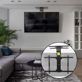 Mount-e-fd70s-x Vivo Used Electric Motorized Swivel Flip Down Ceiling Tv Mount For 32-70 Inch Screen