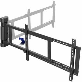 Mount-m-wm075 Vivo Steel Low Profile Manual Adjustable Swing 32 Inch To 75 Tv Wall Mount