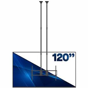 Mount-vc120-10 Vivo Extending Large Ceiling Tv Mount 60 To 120 Inch Screens Dual 10ft Poles