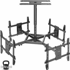 Mount-vc450 Vivo Hanging Quad-tv Ceiling Mount For 32 Inch To 50 Screens 2.5ft Pole