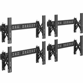 Mount-vw90-4 Vivo Pop-out Video Wall Mounts Fits 4 Tv Screens 37 To 90 Inches