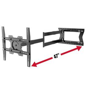 2120 Vogels 712285353000 Physix Long Arm Tv Wall Mount For 32-75 Inch Screens Extra Extens