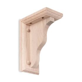 Cr376 Waddell Two-way Corner Bracket 1 7 Inch X 5 3 Unfinished Oak -