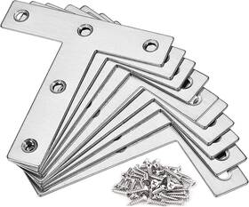 Wafjamf 790885930454 10pcs Stainless Steel T Inch Plate 80x80mm