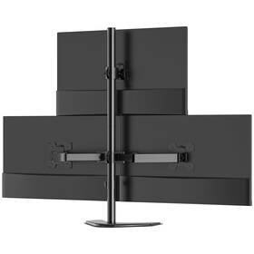 Mf003s Wali Triple Monitor Stand Free Standing Three Desk Mount Fully Adjus