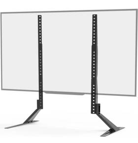 Tvs004 Wali Universal Tv Stand Most 27-85 Inch Flat Screen Mount Table Top Black New