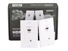 8008 Wall Hdmi Cat5e Plate Pair Built- Channel Extender Ir Cat6