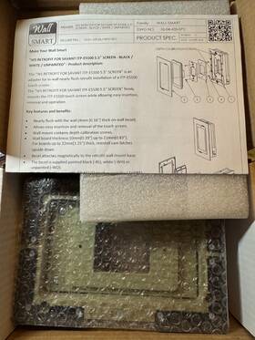 10-01-435-wo Wall-smart Flush Mounts For Itp-e5500 5.5in Screen/unpainted New