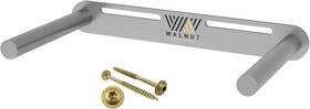 12-625 Walnut Wood Works Floating Shelf Bracket - 12 Inch Hidden Brackets 150 Lb Black