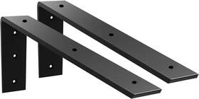W458-2 Walwe Countertop Support Bracket 2 Pack 18 Inch Heavy Duty X8 X2.5 -2pack Black