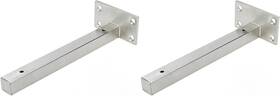 Ms0845 Wdonay 8 Inch Floating Shelf Bracket Stainless Steel Shelving Silver Tone