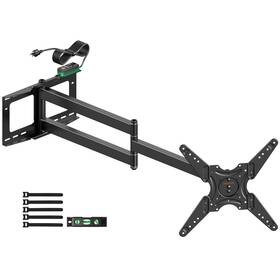 Wf9464 Whyfone 48ftft Extension Long Arm Rotating Tv Mount With Power Outlet Full Motion Heav