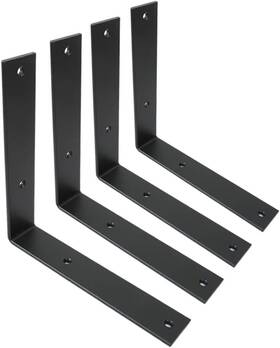 Wx1.5 Winker 8414778759916 Shelf Bracket 8 Inch Inchx8 Inchx1.5 8lx8 W Black