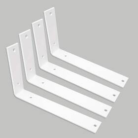 Bravo-10 Winker Shelf Bracket 10 Inch Heavy Duty Lx6 Wx1.5 W Black