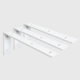 Cbs-1 Winker Countertop Support Bracket 3 Pack White 20 X8 X2.5 -7 Hole-3/8 Inch Thick