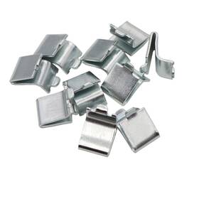 Xadnitu S-hwj-20 20 Pieces Adjustable Steel Pilaster Shelf Clips Support Shelving Silver