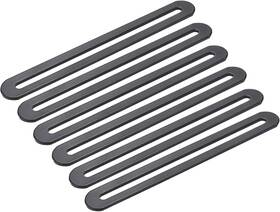 2301300064 Xiaoyztan Slotted Hole Steel Plates Furniture Repair Fixing Large Black