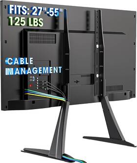 Xinpin 705353208423 Hemudu Universal Table Top Tv Stand Base Legs With Height Adjustment Fits Mos