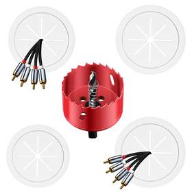 L315cxh-01 Xiuouix Tv Cable Hider For Wall-mounted Tvs Kit Includes 4 Through Holes And 1 Saw Drill