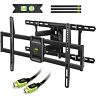 Xml006-24k Full Motion Tv Mount For Tvs Fits Or Studs Wall