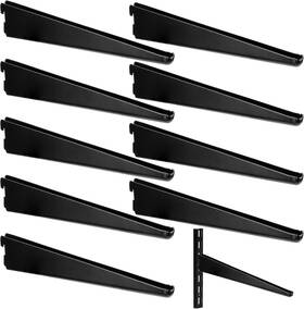 2238632 Yalikop 10 Pack Adjustable Shelf Brackets For Double Track 7 Inches Black