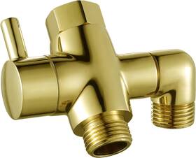 Yd-fsq-5201g-fba Ydmeet Brass Shower Diverter Valve For Handheld Head And Fixed Polished Gold