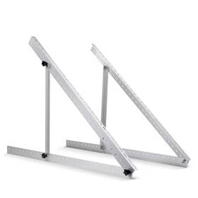 Yichuhaoxi 313032522588 41in Adjustable Solar Panel Tilt Mount Brackets Silver With Foldable Legs