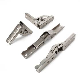 Yidelai 741326662861 90 Degree Folding Hinge Stainless Steel Elastic Wall-mounted 4