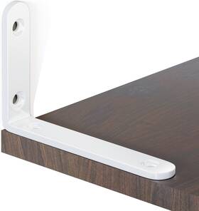 Yikoujis-02 Yikoujis 797447271543 4 Pcs Shelf Bracket 5 Inch White Floating 5inch/123x80x3.5mm 04 Pack