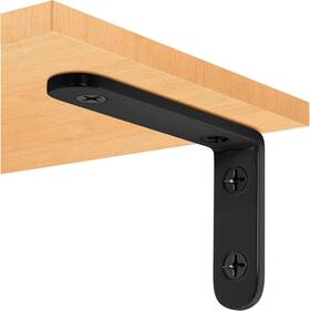 Us-zj-4in-b Yikoujis 36 Pcs Shelf Bracket 4 Inch Black Floating 4inch/100x64x3.5mm Pack
