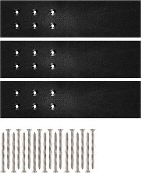 Ykppky 774980131220 Countertop Brackets - Heavy Metal 10in 3-pack Hidden Support Black