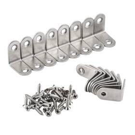 1630silver Ymaiss Ymcb03 16 Packs L Bracket 30 X 30mm Corner Braces Silver