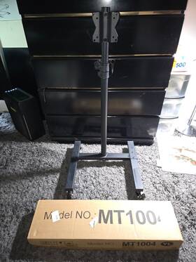 Mt1004 Yomt Mobile Tv Cart Rolling Stand For 13-50 Inch Screens