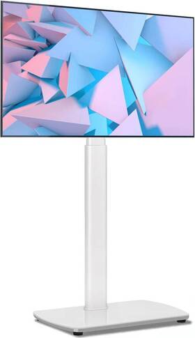Tf3001wht Yomt Floor Tv Stand With Swivel Mount Universal For Most 27-65 Inch