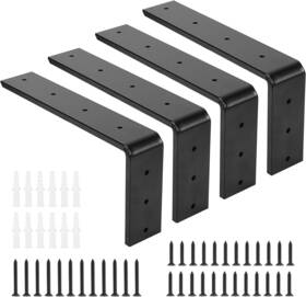 Zi10843-12b4 Yugada Plus 12 Inch Countertop Support Bracket 4 Pack Heavy Duty Granite Black