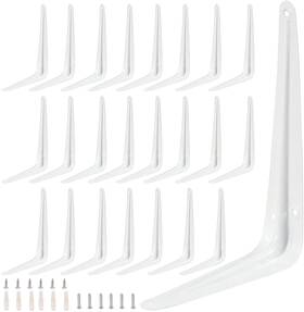 Zoenhou 744358872697 24 Pack 8 X 10 Inch White Shelf Brackets Heavy