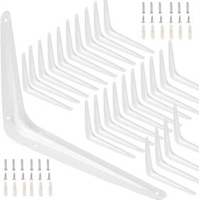 Zoenhou 787823388392 24 Packs 10 X 8 Inch White Shelf Brackets Heavy