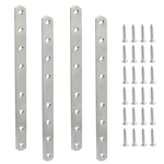 4 Pack 10 Inch Stainless Steel Flat Plate Straight Bracket 250MM Mending. Fixed Price $22.42.