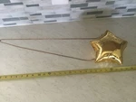 Women Evening Crossbody Acrylic Bag Shiny Gold Helium Balloon Metallic Star. Fixed Price $12.00.