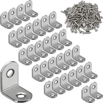 30 Pcs Bracket Corner X 20MM Stainless Steel Small Shelf Braces Fo. Fixed Price $14.29.