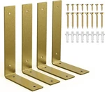 Shelf 10 Inch, Gold Heavy Duty Iron Brackets, Industrial Mod.... Fixed Price $39.99.