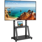 Universal 32"-80" Mobile Tv Cart Mount Bracket Led Flat Display Stand Holder. Fixed Price $93.93.