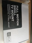 Wbox Technologies 0E-40AM1337 Full Motion Small Tv Mount Fits 13"-37". Fixed Price $18.20.