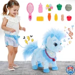Ylpaprm Blue Walking Pony Children Toy For Girl Kid Interactive Horsetalki. Fixed Price $49.54.