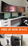 Echogear Stand For Gaming Triple Screen Up 27". Fixed Price $289.00.