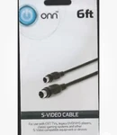 Onn 6FT S-video 4PIN Male To Cable For Dvd Hdtv Vcr Games & More. Fixed Price $7.25.
