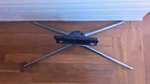Samsung 55" Tv UN50F6300AF Crome Base Stand With Screws. Fixed Price $40.00.