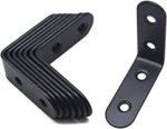 8PCS Black Brackets Heavy Duty Stainless Steel Wall Mount 2 X Righ. Fixed Price $10.36.