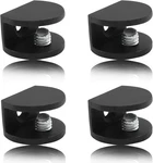 Litoexpe 8PCS Adjustable Frameless Glass Shelf Bracket, Aluminum Alloy Shower Cl. Fixed Price $8.70.