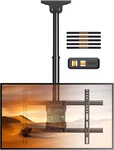Ceiling Mount, Hanging For 37-75 Inch Flat Curved Tvs Up 99 Lb. Fixed Price $80.99.